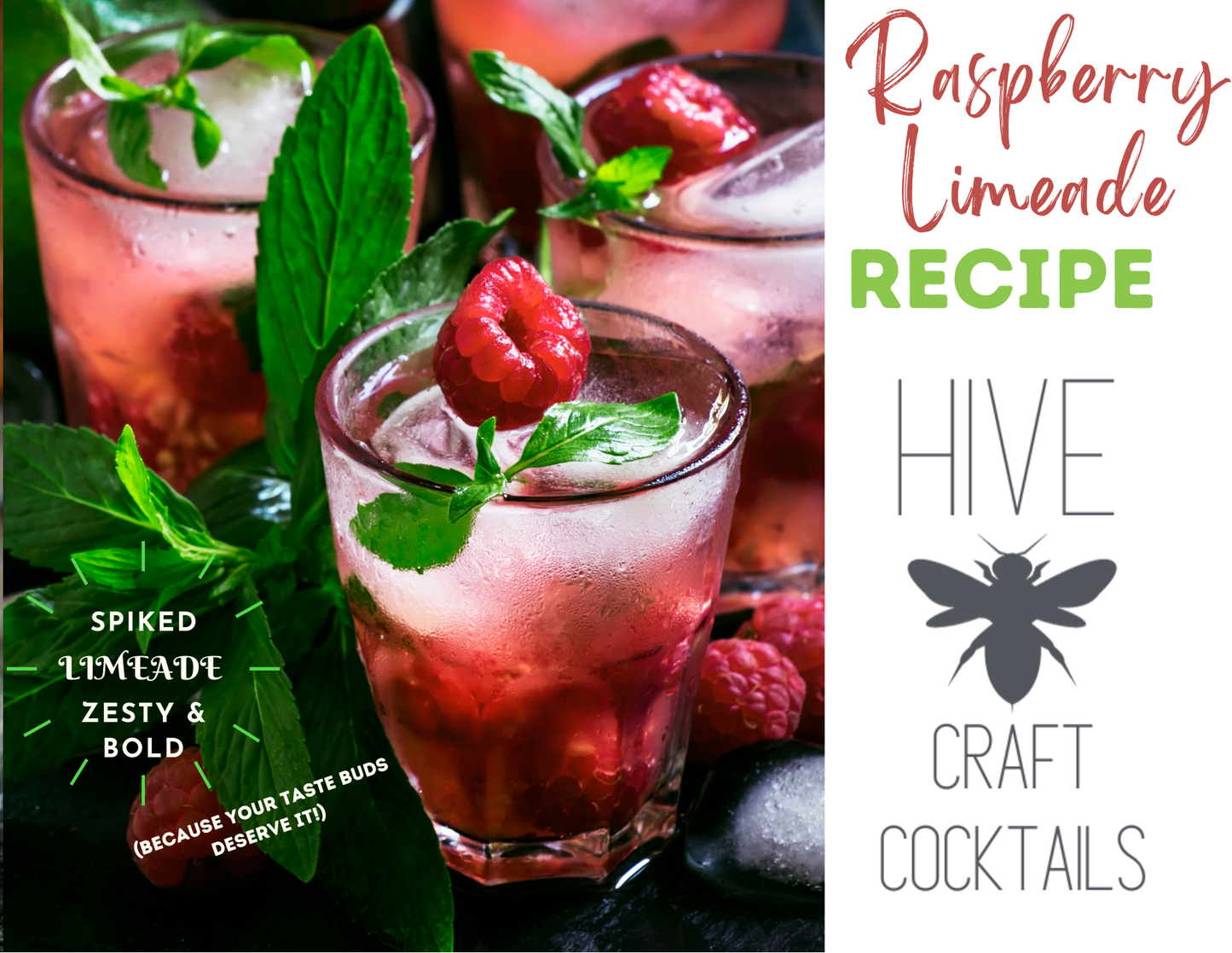 Hive Craft Cocktails Raspberry Limeade